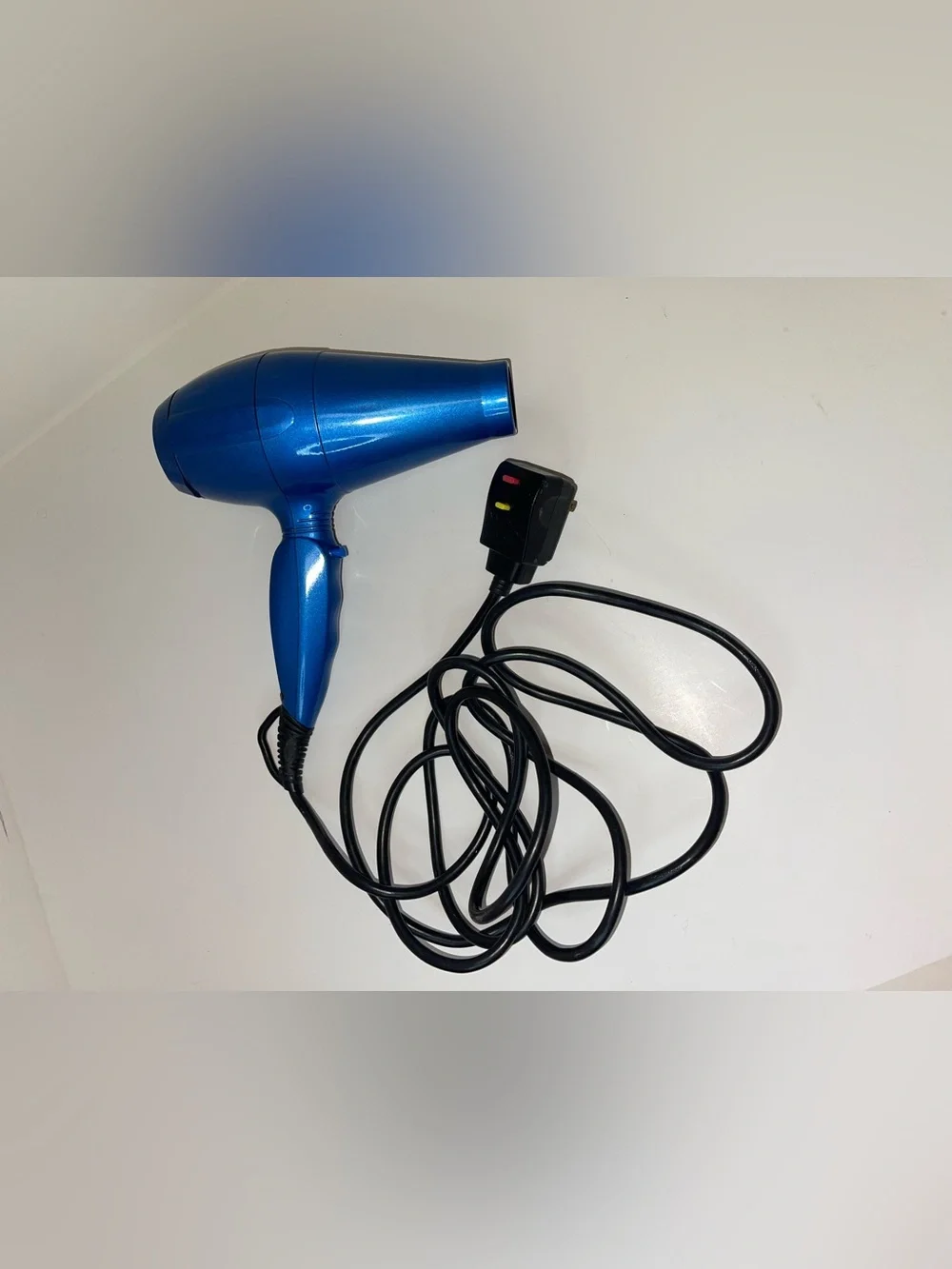 BaByliss Metallic Blue Nano Titanium Hair Dryer with Italian Flag Accent
